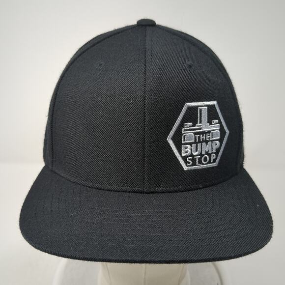 The Bump Stop Snapback Cap Black One Size Adjustable Embroidered Sport-Tek - Picture 2 of 9